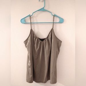 Antique gold, flowy dress tank top